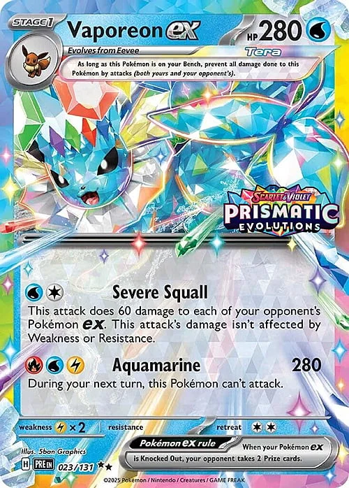 Vaporeon ex — SV Black Star Promos