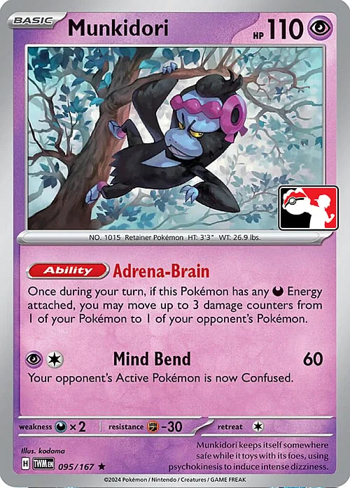 Munkidori — Play! Pokémon Prize Pack Series