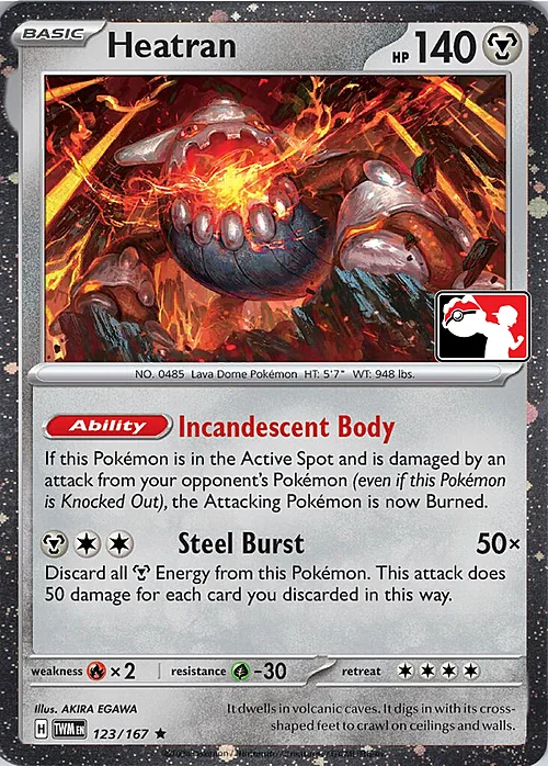 Heatran — Play! Pokémon Prize Pack Series
