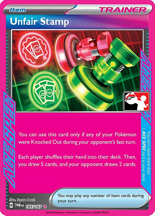 Unfair Stamp — Play! Pokémon Prize Pack Series