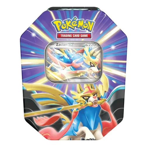 Slashing Legends Tins: Zacian ex Tin — Scarlet & Violet Products