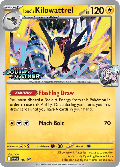 Iono's Kilowattrel — SV Black Star Promos