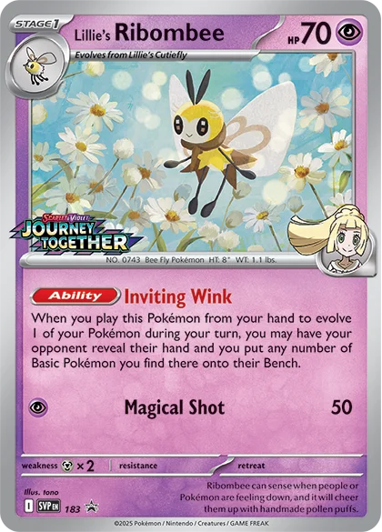 Lillie's Ribombee — SV Black Star Promos