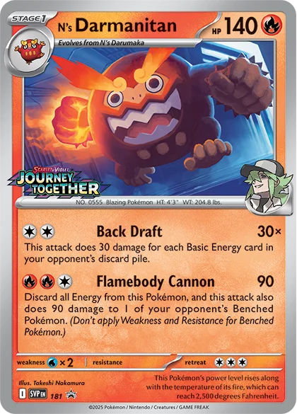 N's Darmanitan — SV Black Star Promos