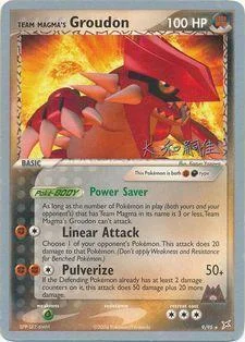 Team Magma's Groudon — World Championship Decks 2004