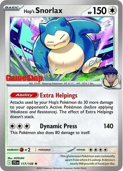 Hop's Snorlax — Retail Exclusive Promos