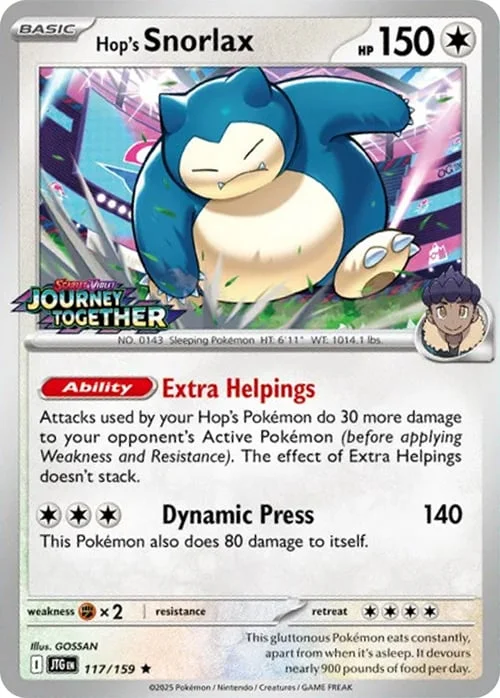 Hop's Snorlax — SV Black Star Promos