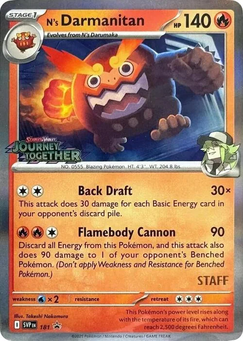N's Darmanitan — SV Black Star Promos