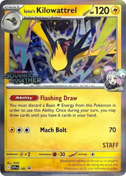 Iono's Kilowattrel — SV Black Star Promos