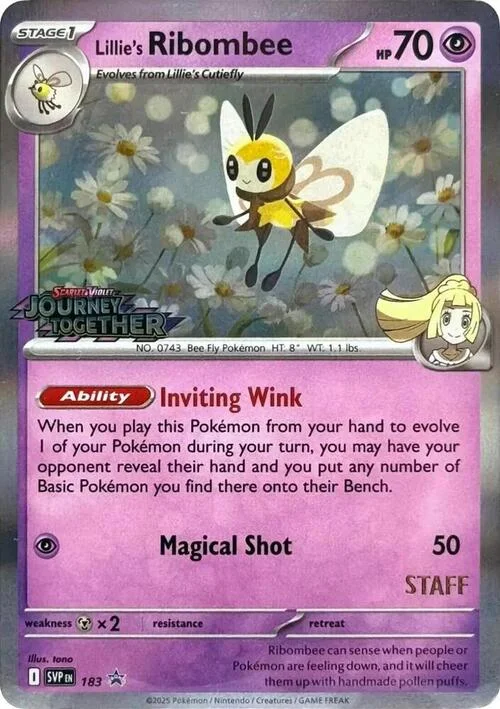 Lillie's Ribombee — SV Black Star Promos