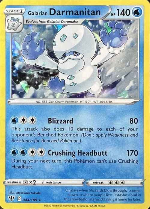 Galarian Darmanitan — Theme Deck & Blisters Exclusives