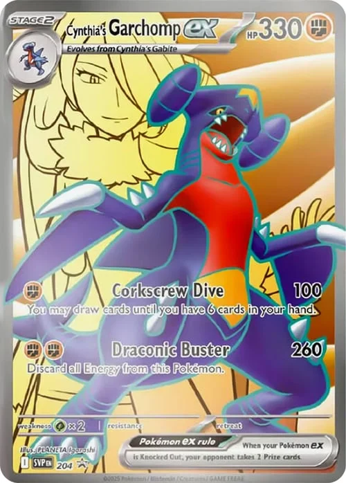 Cynthia's Garchomp ex — SV Black Star Promos