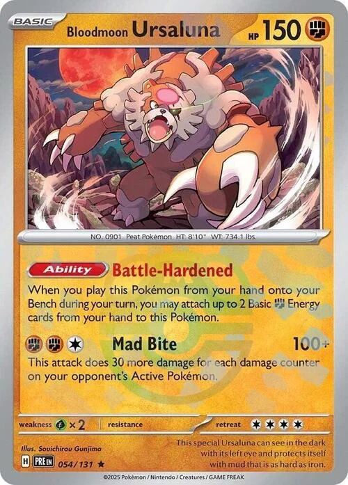 Bloodmoon Ursaluna — Prismatic Evolutions - Master Ball Reverse Holo