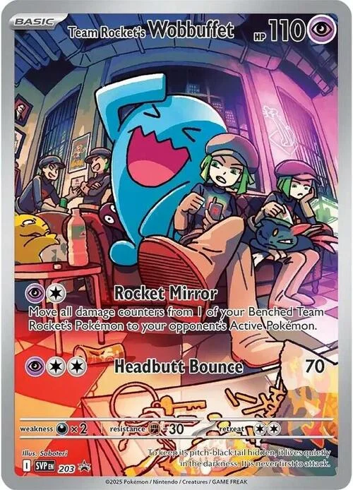 Team Rocket's Wobbuffet — SV Black Star Promos