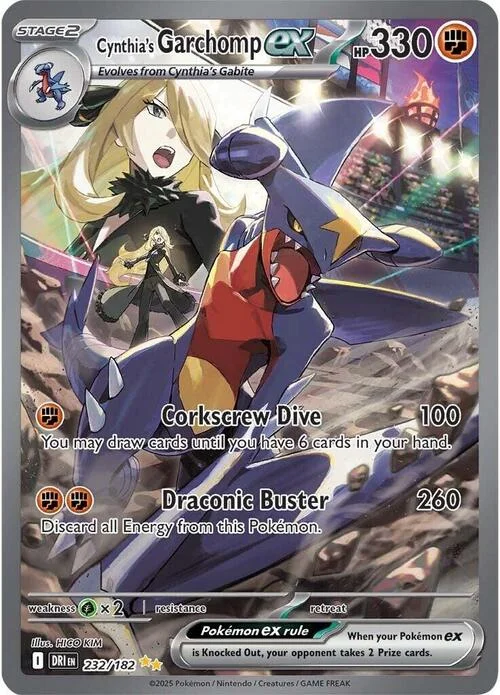 Cynthia's Garchomp ex — Destined Rivals