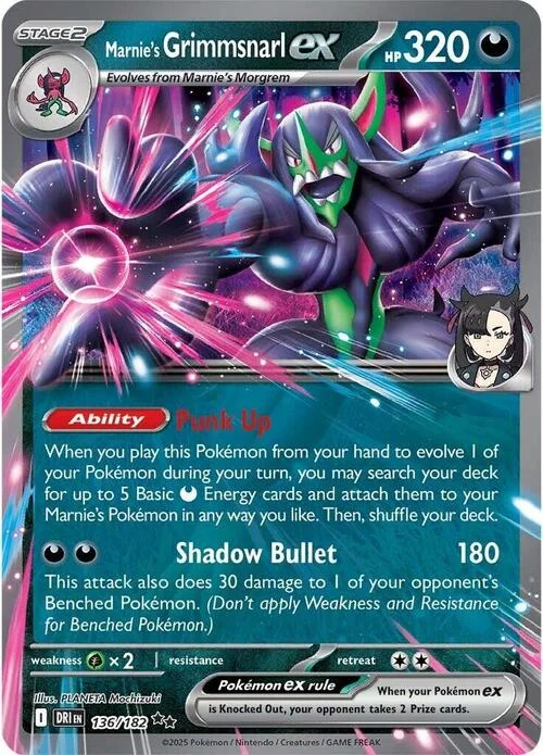 Marnie's Grimmsnarl ex — Destined Rivals