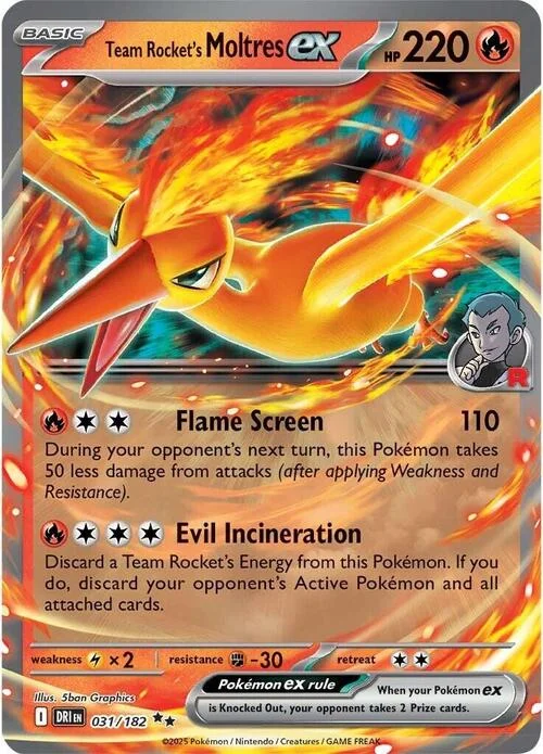 Team Rocket's Moltres ex — Destined Rivals