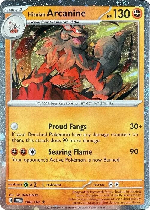 Hisuian Arcanine — Theme Deck & Blisters Exclusives