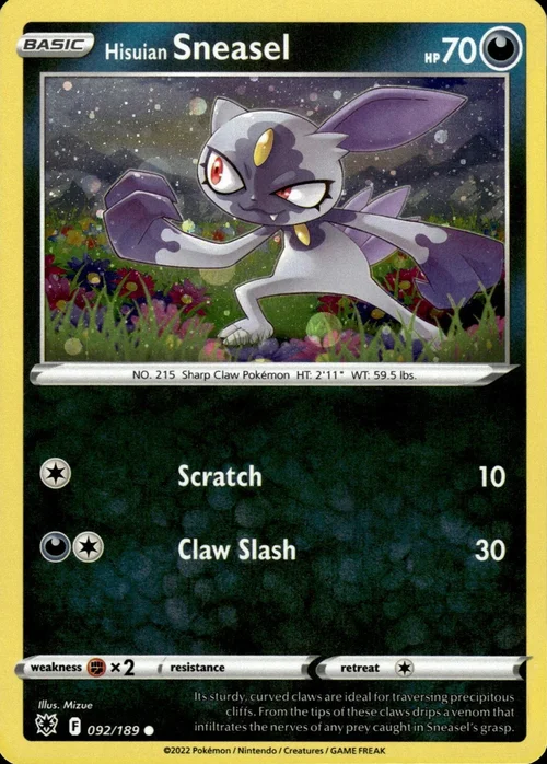 Hisuian Sneasel — Theme Deck & Blisters Exclusives