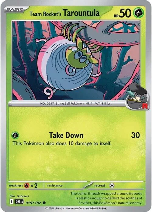 Team Rocket's Tarountula — Destined Rivals