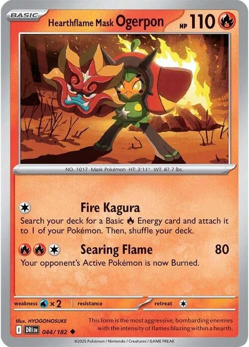Hearthflame Mask Ogerpon — Destined Rivals