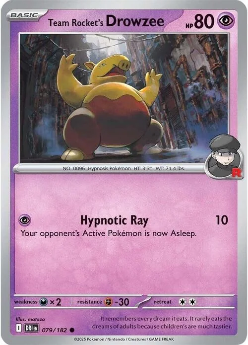 Team Rocket's Drowzee — Destined Rivals