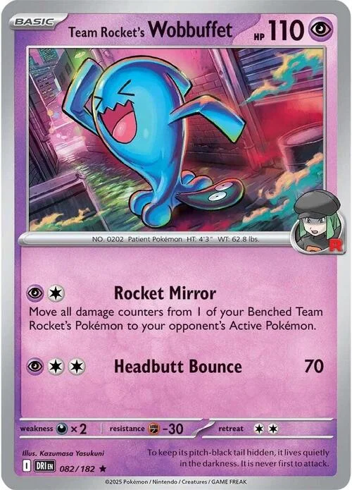 Team Rocket's Wobbuffet — Destined Rivals