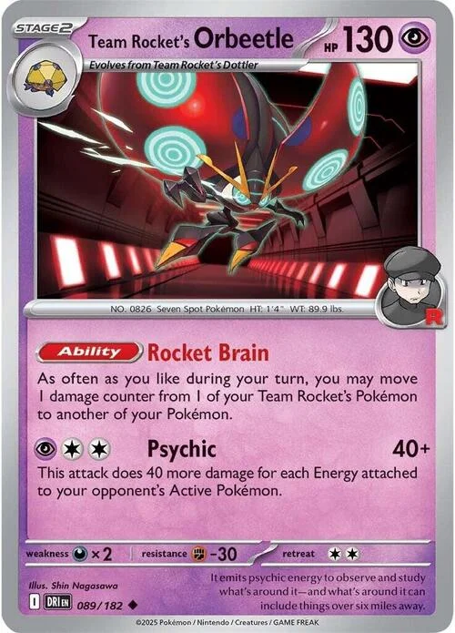 Team Rocket's Orbeetle — Destined Rivals