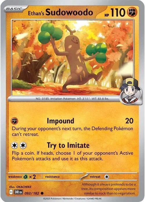 Ethan's Sudowoodo — Destined Rivals