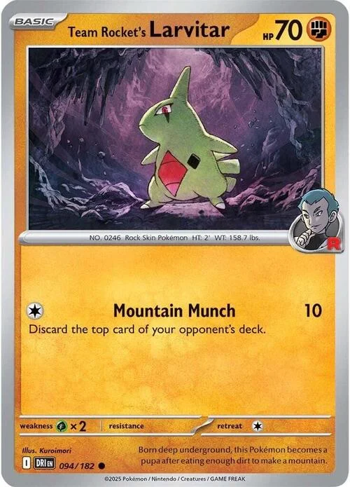 Team Rocket's Larvitar — Destined Rivals