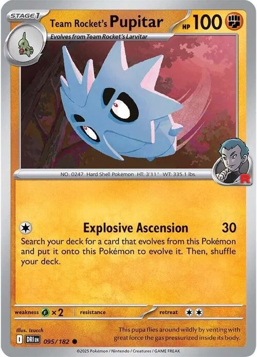 Team Rocket's Pupitar — Destined Rivals