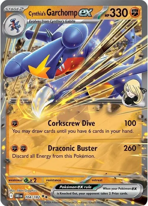 Cynthia's Garchomp ex — Destined Rivals