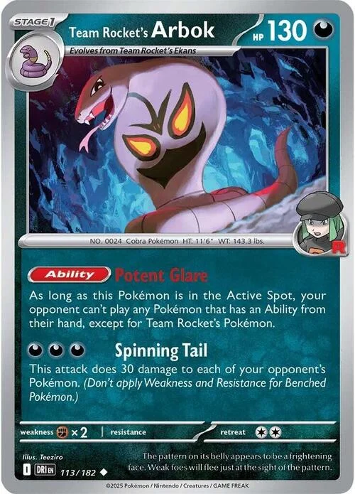 Team Rocket's Arbok — Destined Rivals
