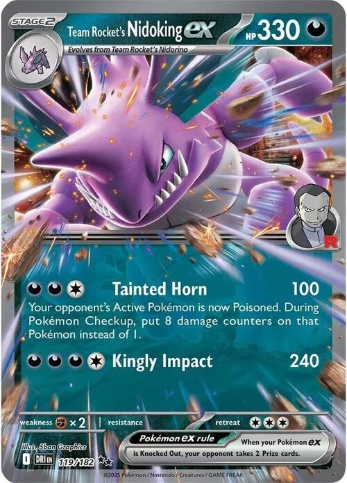 Team Rocket's Nidoking ex — Destined Rivals