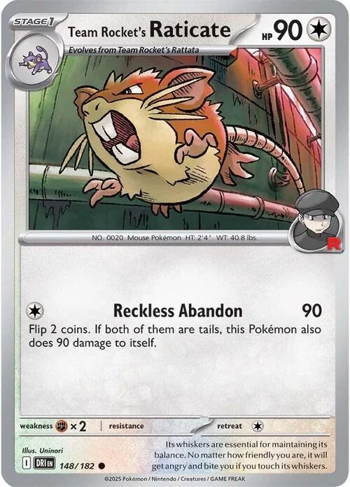 Team Rocket's Raticate — Destined Rivals