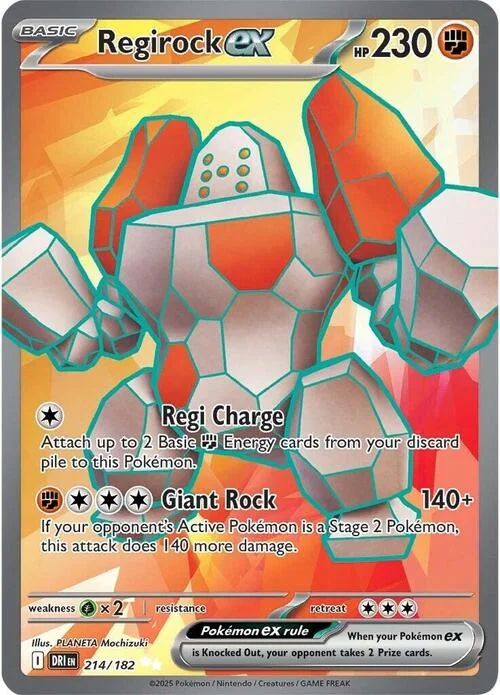 Regirock ex — Destined Rivals