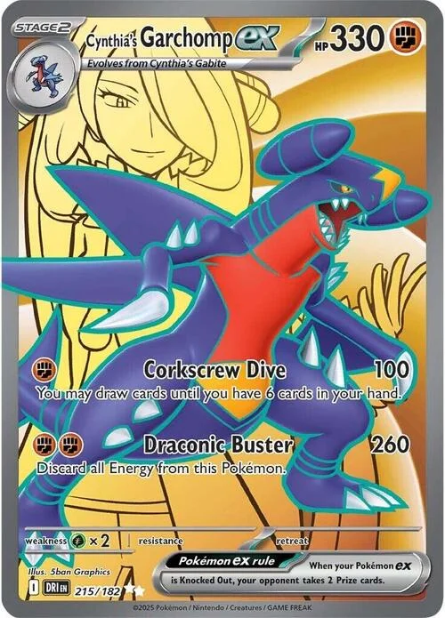 Cynthia's Garchomp ex — Destined Rivals