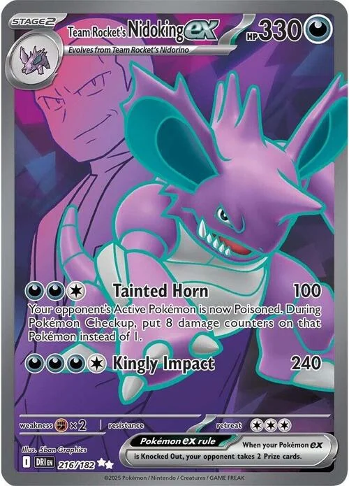Team Rocket's Nidoking ex — Destined Rivals