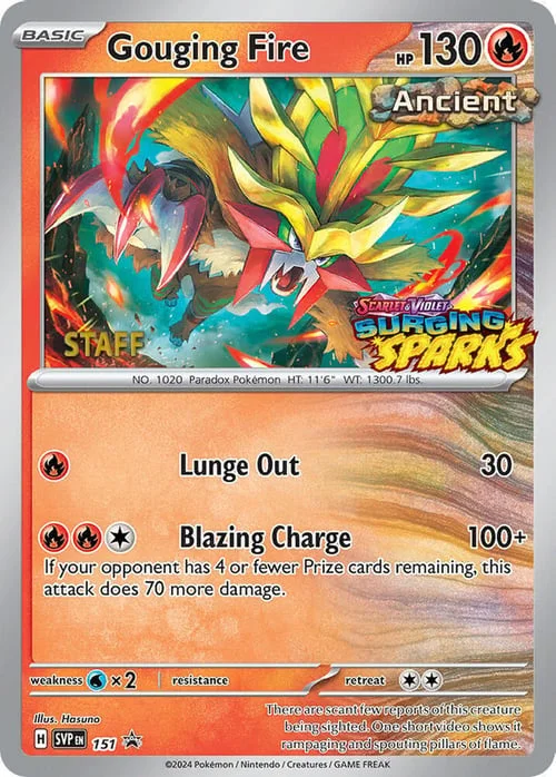 Gouging Fire — SV Black Star Promos