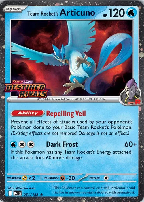 Team Rocket's Articuno — SV Black Star Promos