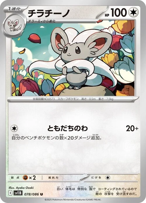 Cinccino — Black Bolt | sv11B