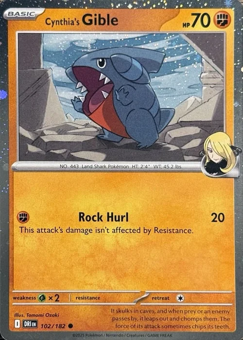 Cynthia's Gible — SV Black Star Promos