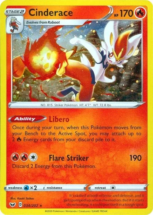 Cinderace — Theme Deck & Blisters Exclusives