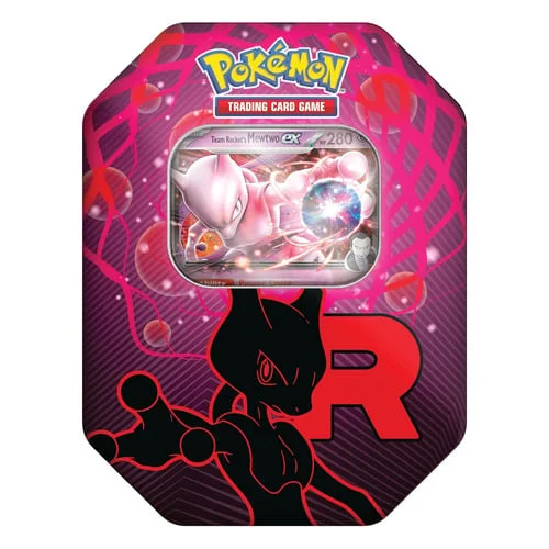 Team Rocket’s Mewtwo ex Tin — Scarlet & Violet Products