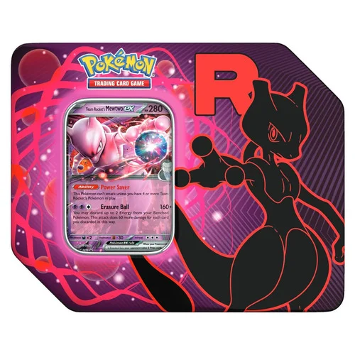 Team Rocket’s Mewtwo ex Tin — Scarlet & Violet Products
