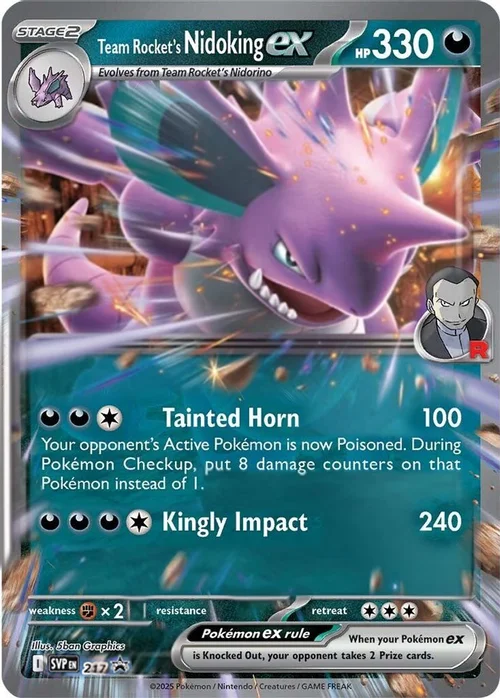 Team Rocket's Nidoking ex — SV Black Star Promos
