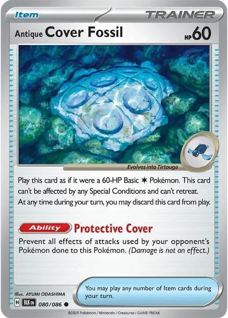 Antique Cover Fossil — Black Bolt