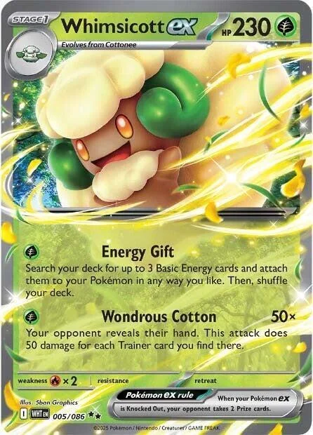 Whimsicott ex — White Flare