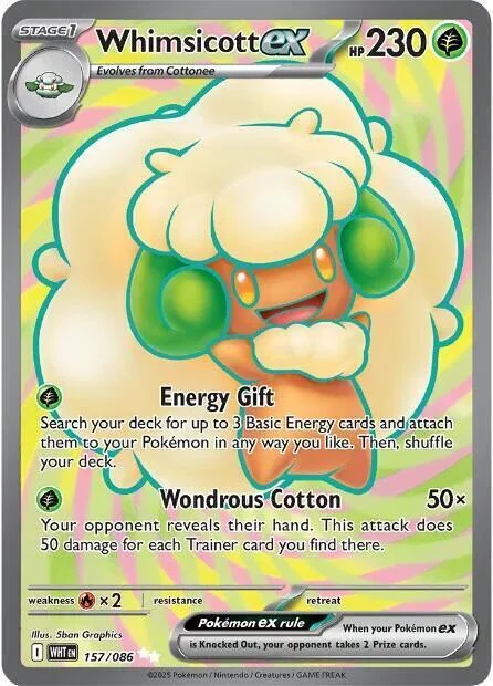Whimsicott ex — White Flare