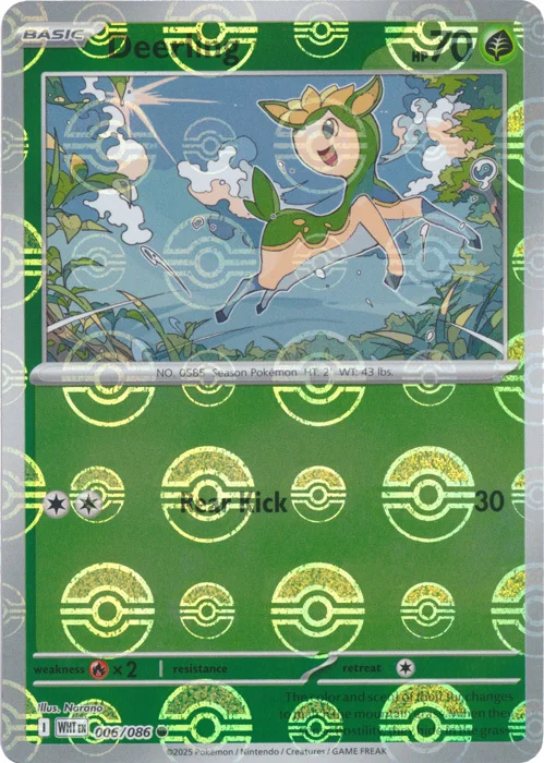 Deerling — White Flare - Poké Ball Reverse Holo
